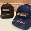 Designer Ball Caps Correct Version~Ba Jia High Quality Denim Baseball Hat Embroidered Letters Fashion New Fashion Brand Duck Tongue Hat 4YP5