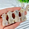 Decorative Figurines Natural Sun Stone Women Model Statue Healing Crystal Female Body Figurine Crafts Home Ornament Gift