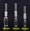 Quartz Tip 10mm 14mm 18mm Quartz Nail Concentrate Inverted Nail For Mini NC Micro 20 30 40 50Kit9889612