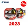SUNLINE BASIC FC 100% Original, ligne de pêche en Fiber de carbone de couleur transparente, adaptée à de nombreuses méthodes de pêche, 225/300M, 240108