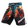 Muscle Bear MMA Polyester Quick Torked XXS-XL Fighter Thai Boxing Training Jujitsu Mixed Martial Arts 5 Minute Shorts