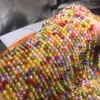 Losse Edelstenen Veelkleurige Zirkoon Ronde Facet 2/3/4mm 14" Voor DIY Sieraden Maken Kralen FPPJ Groothandel Natuur Edelsteen Koraal