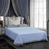 寝具セット4PCSエレガントなヨーロッパのペイズリーダマスクジャクアードセットソフトシルキーサテンコットン布団カバーフラット/フィットベッドシート枕カバー