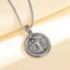 Pendant Necklaces Vintage Viking Compass Tree Of Life Charm Men's Necklace Christmas Gift Valentine's Day Amulet Jewelry Accessories