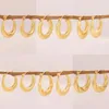 Creolen, 18 Karat vergoldeter Edelstahl, klobiger Retro-dicker Huggie-Ohrring für Frauen, runder Kreis, Statement-Schmuck