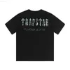 Designer Fashion Vêtements Tshirt Tendance Trapstar Bleu Camo Grande Lettre Impression Été Col Rond Coton Petit Manches Courtes Luxe Casual Rue