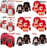 Maglie uomo Calgary Hockey Flames 11 Mikael Backlund 20 Blake Coleman 29 Dillon Dube 91 Nazem Kadri 22 Trevor Lewis 28 Elias Lindholm 21 Kevin