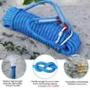 12mm 102030m High Strength Safety Rock Climbing Rope2 Hooks Emergency Fire Escape Rope Lifeline Rescue Outdoor Survival Tool 240106