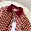 Abbigliamento per bambini Giacca di moda di marchi di lusso Gonna corta estiva per bambini Set gonna superiore in maglia Maglione addensato invernale Gonna corta carina