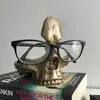 Lunettes de soleil crâne lunettes cadre créatif lunettes cadre résine Statue ornement lunettes de soleil lunettes présentoir Halloween décoration W3071