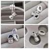 Nouveau 925 en argent Sterling Moka cafetière balancent breloque ajustement Original Pan Bracelet Bracelet femmes bijoux à bricoler soi-même cadeau