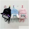 Sacs à dos Ins Fashion Kawaii Melody Kuromi P Sac à dos Fille Mignon Doux Accessoires Sac Grande Capacité Filles Cadeau D'anniversaire Drop Livraison Ba Dhxbu