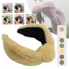 Grampos de cabelo falso pele cabeça banda nó headwear acessórios de inverno para mulheres hairbands moda moldura headbands