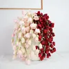 Dekorativa blommor 9 huvuden Lily of Valley Artificial Flower Vine Wedding Party Wall Decororation Shopping Mall Window Silk