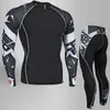 Męska bielizna termiczna kombinezon sportowy 4xl rajstopy dla koszulek zestawu fitness Brand2024