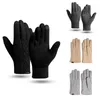 Gants de cyclisme hiver chaud cachemire tricoté équitation en plein air coupe-vent pour hommes femmes Plus velours épais Couple écran tactile