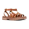 2023 Nieuwe Designer slide sandale klassieke Casual schoen Sliders mannen gladiator Platform Slippers sandaal Echt Leer vrouwen buitenshuis strand platte hotel zwembad Slipper box