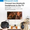 Konektörler Yeni Aptxll/HD Düşük Gecikme Bluetooth 5.2 Ses Alıcı Verici Adaptörü Handfree 3.5mm AUX Kablosuz Stereo Müzik Adaptörü