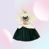 Kinderkleidungssets Designer Mädchen T-Shirt Schleierrock Mode Luxusmarke Kleidung Sommer Kinder T-Shirts Kleid Schätze Baumwolle 1798290