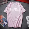 Herr tshirts begränsade nya Trapstar London tshirt kort ärm unisex blå skjorta för män mode tee topps manliga skjortor g