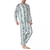 Męska odzież snu Zabawna fretka piżama