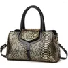 Sacos de noite mulheres cobra padrão de pele bolsa bolsa 2024 moda alta qualidade única senhoras grande capacidade ombro crossbody