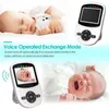 SM24 Baby Monitors 2,4 tum LCD-skärm+Baby Camera 2-vägs Talk Newborn Cry Alarm Lullabies Night Vision Security Monitoring Camera