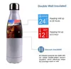Kreative Cola-Thermosbecher aus Edelstahl, doppelwandige Thermosflasche aus Edelstahl, isolierte Wasserflaschen in Cola-Form