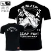 VSZAP TAKTICS MMA Thai Boxing Fighting Gym T-shirt z krótkim rękawem bawełniana chińska koszulka sanda taekwondo jujitsu