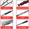 Sougayilang Fishing Rod Spinning Rod Casting Spinning Portable 5/6 Sections Lightweight Carbon Fiber M Power MF Action 1.8M-2.1M 240108