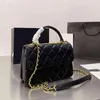 10A sac de designer cc sac sac en cuir de haute qualité hommes femmes sac à bandoulière de marque de luxe avec lettre d'enveloppe de chaîne en or sac à main de mode à rabat féminin
