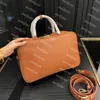 Arcadie tygväska designer äkta läder axelväska bowling makeup handväska dam shopping väska på väska koppling väska handväska plånbok