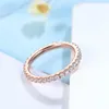 Kuololit Solid 585 Rose gold 925 Sterling Silver 5A Zircon Gemstone Rings for Women Handmade Half Size Band Wedding Party Gifts 240106