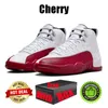 Med Box Cherry 12 12S mens basketskor Brilliant Orange Taxi Muslin Stealth Playoffs Royalty Influ Rame Field Purple Men Trainers Sneakers Shoe