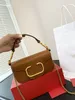 Crossover Purses Classic Luxurys Design Shoulder Bag For Women Wallet Chain Fashion Woman Brown Leather Handheld Designer Dust Bags Multicolor