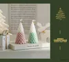 キャンドル手作りのクリスマスツリーホリデーの香りのろうそくのシーン装飾撮影小道豆ワックスアロマセラピー香