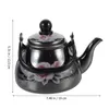 Zestawy naczyń stołowych Emalia Emalia Teapot Przenośny kemping piec wodny wodoodpornik cieplejszy teakettle