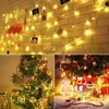 1 juego, guirnalda de luces de 236,22 pulgadas/40 LED, funciona con pilas LED, cadena de luces de hadas para árbol de Navidad, control de botón de cobre de plástico impermeable, decoración de escena de la habitación del hogar