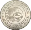 Arti arti e mestieri Stati Uniti 1 dollaro La valuta continentale 1776 monete d'argento in ottone placcate