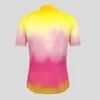 Jaquetas de corrida Tie Dye Fade Man Ciclismo Jersey Manga Curta Verão Bicicleta Camisa Desgaste Mountain Road Roupas Respirável MTB Roupas