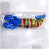 Autres fournitures de fête festives LED Caterpillar Jouets Homard Requin Dauphins en forme de jouet sensoriel amusant peut être tordu avec désinvolture Adt Dhz3A