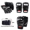 GEAR SUOTF أسود القتال MMA الملاكمة الرياضية القفازات الجلدية النمر Muay Thai Fight Box Sanda Glove Pads T191226 Drop Deliver