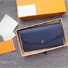 Designväska plånbok designer korthållare mynt handväska handväska män kvinnor kort plånbok mode lyx läder 60668 hög kvalitet
