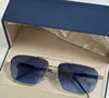 Metal quadrado óculos de sol prata metal azul gradiente masculino sunnies gafas de sol designer óculos de sol tons occhiali da sole uv400 proteção óculos