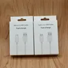 3A Typ C -kabelladdare Micro V8 USB C -kablar Data Snabbladdningssladd för Samsung S9 S10 Obs 10 Huawei Xiaomi med detaljhandeln