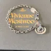 Designers jewels Vivienne Saturn's Classic Western Empress Orb 3D Water Diamond Bracelet Women's Summer New Fashion Design Collar Chain Accessories