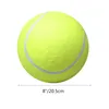 205 cm Pet Dog Toy Tennis Ball Training Toys Toys Uppblåsbara överdimensionerade Giant Rubber Chew Balls för stora valpar kul 240108