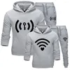 Homens Tracksuits 2024 Moda Amante Casal Sportwear Set Primavera Outono Inverno Com Capuz 2 PCS Hoodie e Calças Plus Size Hoodies Mulheres Roupas