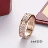 Designer Ring Band Rings three rows of stars in the sky xilie luxurys desingers wedding rings simple Bevel Letter men and women couples fashion trend donkey