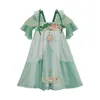 Robes de fille 2024 robe pour fête élégante Cosplay Costume enfants filles broderie Han chinois vêtements enfants luxueux Gala